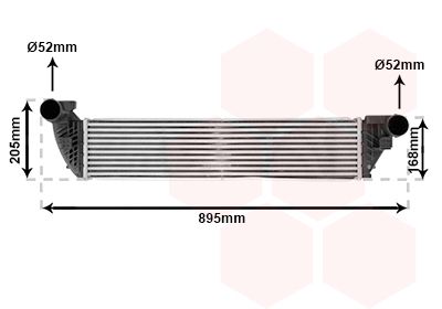 VAN WEZEL Kompressoriõhu radiaator 43004397